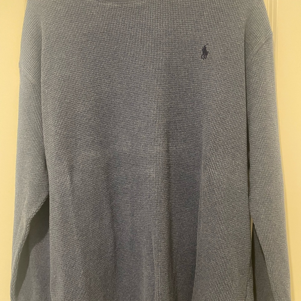 Ralph Lauren Men's Light Blue Crewneck Sweater